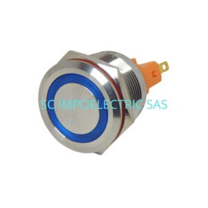 Pulsador 1 NC + 1NO led 24VDC