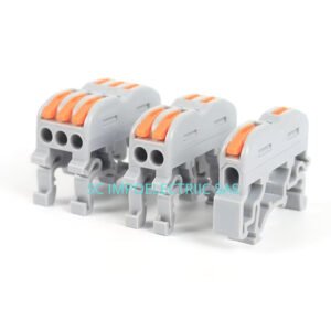 conector de empalme rápido riel DIN, 1 polo, 2 posos, 3 polos