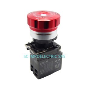 pulsador de emergencia, paro de emergencia marca Lamboo